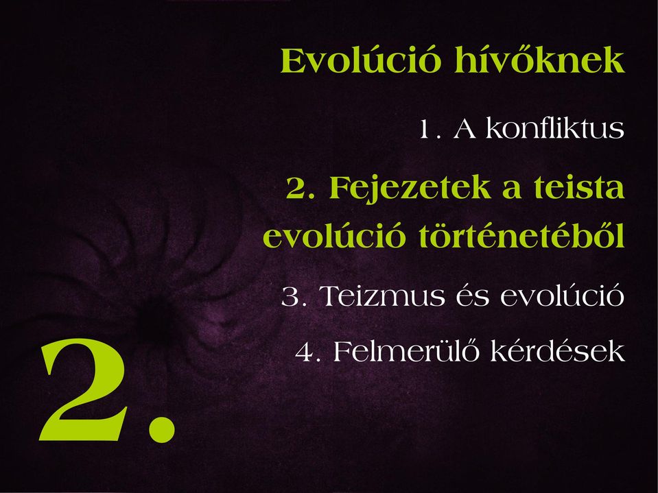 Fejezetek a teista evolúció