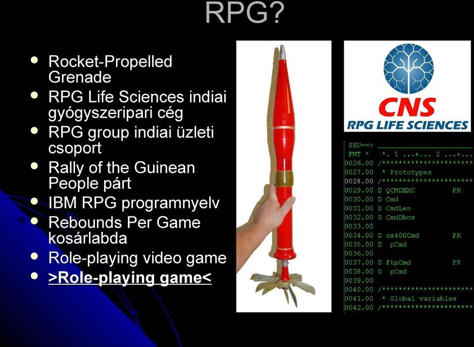 of the Guinean People párt IBM RPG programnyelv Rebounds