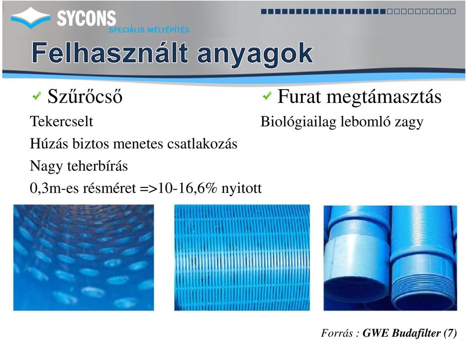 menetes csatlakozás Nagy teherbírás 0,3m-es