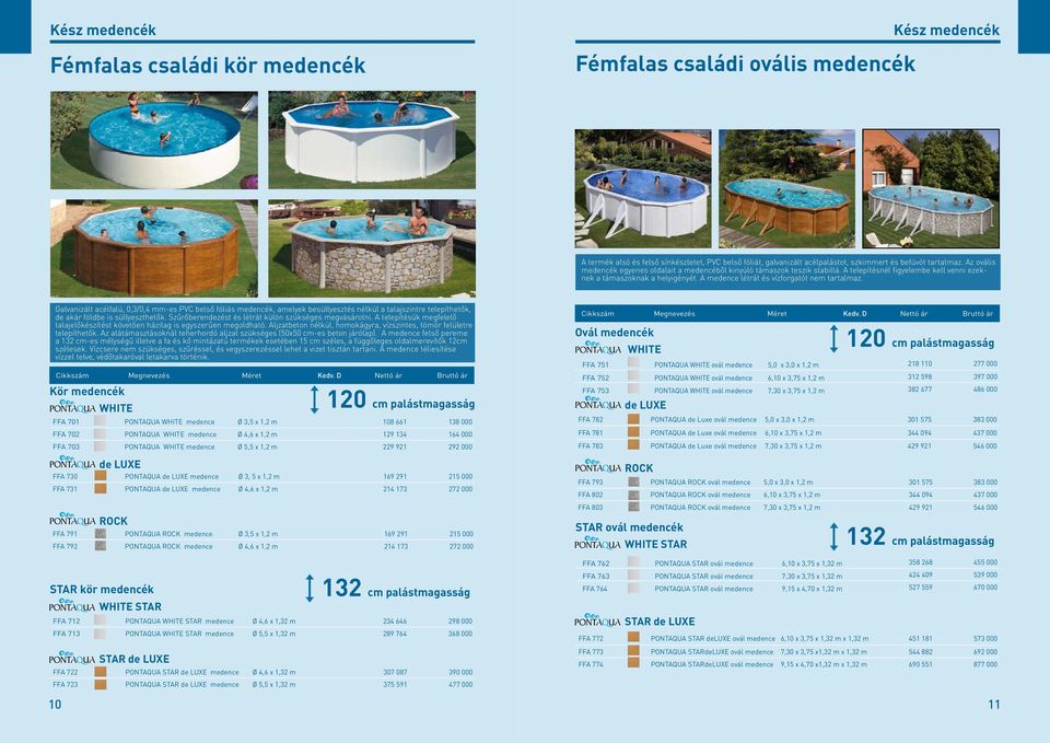 A medence létrát és vízforgatót nem tartalmaz.