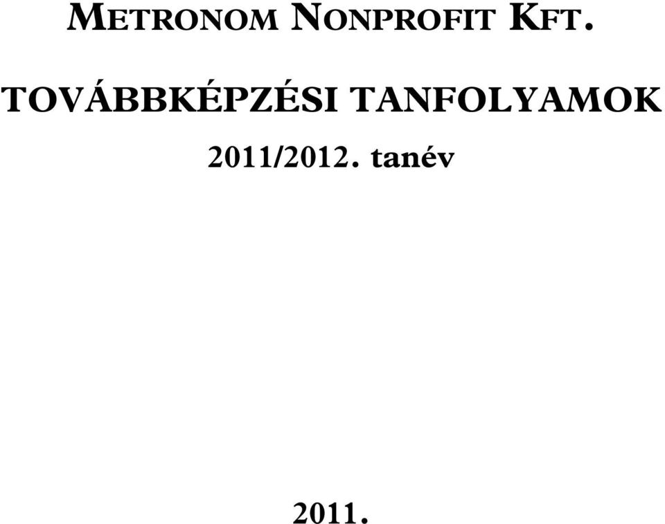 TOVÁBBKÉPZÉSI