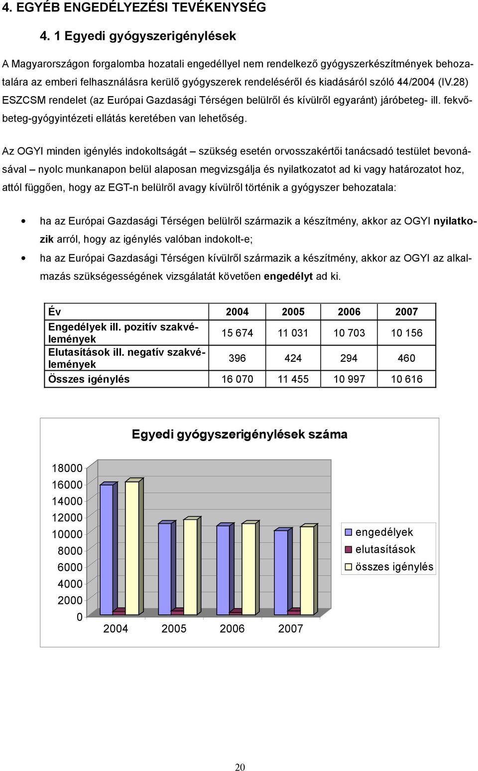 szóló 44/2004 (IV.28) ESZCSM rendelet (az Európai Gazdasági Térségen belülről és kívülről egyaránt) járóbeteg- ill. fekvőbeteg-gyógyintézeti ellátás keretében van lehetőség.