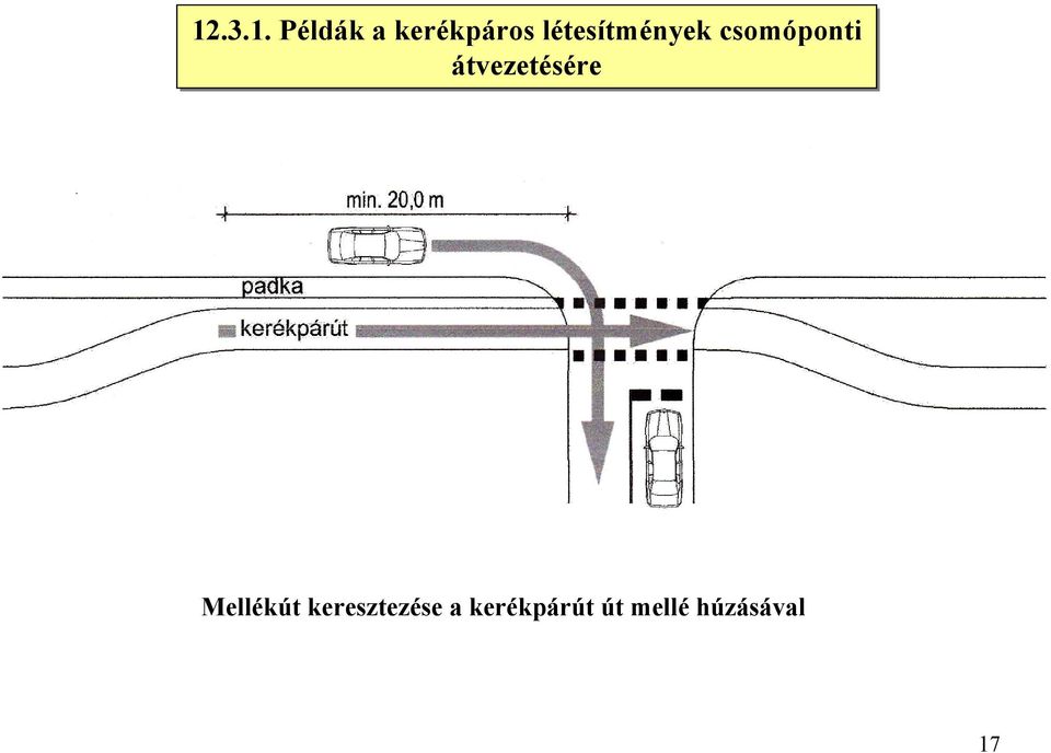 átvezetésére Mellékút