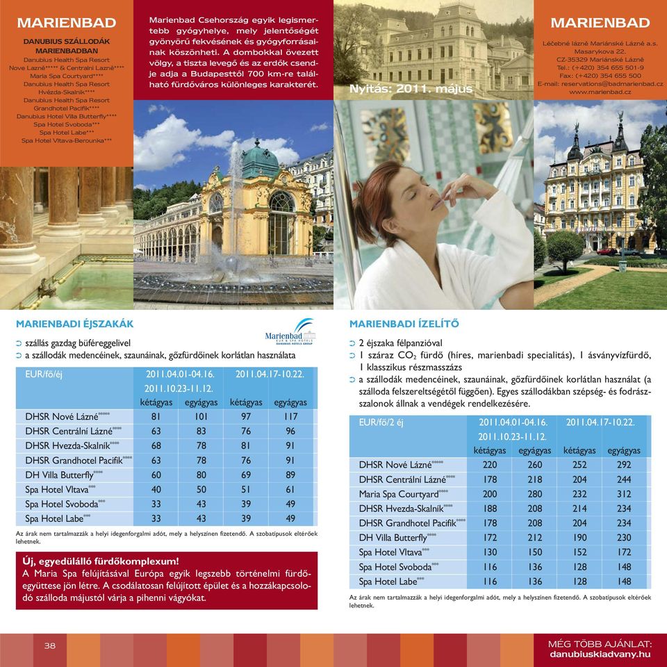 Danubius Health Spa Resort ható fürdőváros különleges karakterét.