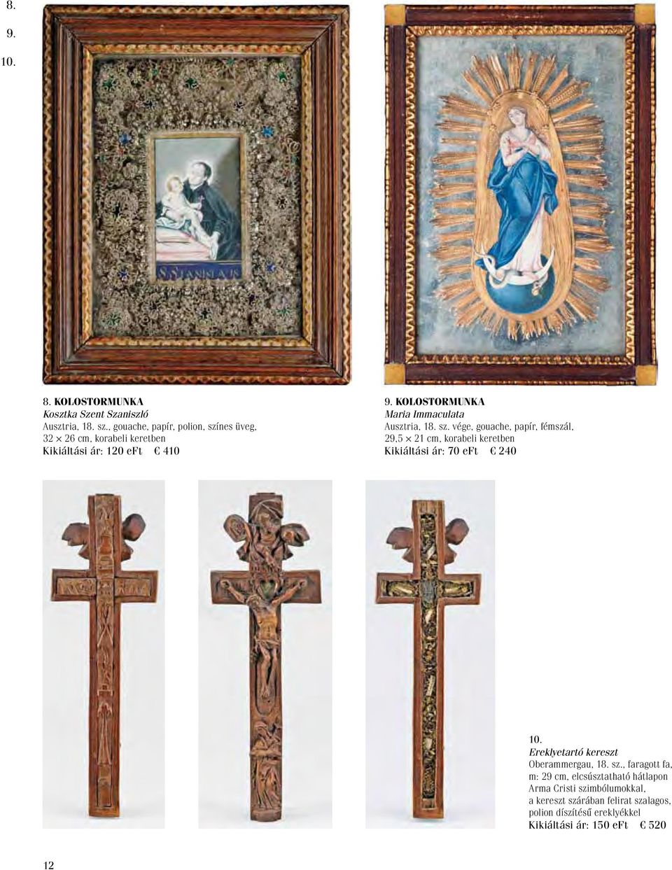 Kolostormunka Maria Immaculata Ausztria, 18. sz.