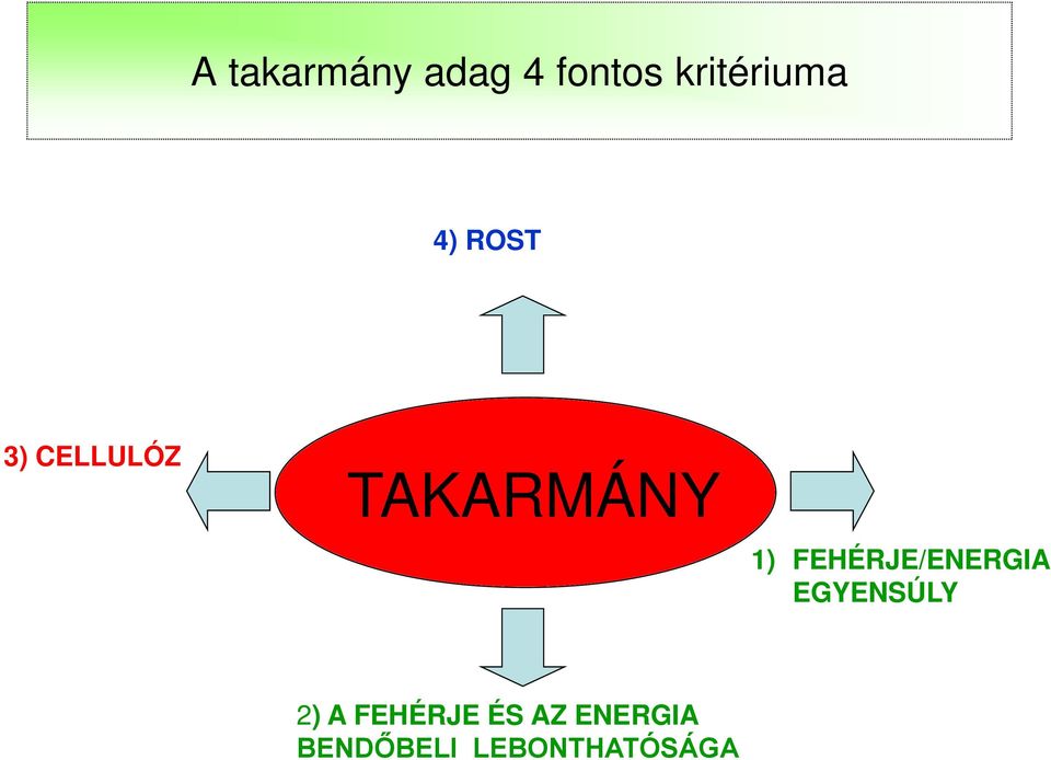 FEHÉRJE/ENERGIA EGYENSÚLY 2) A