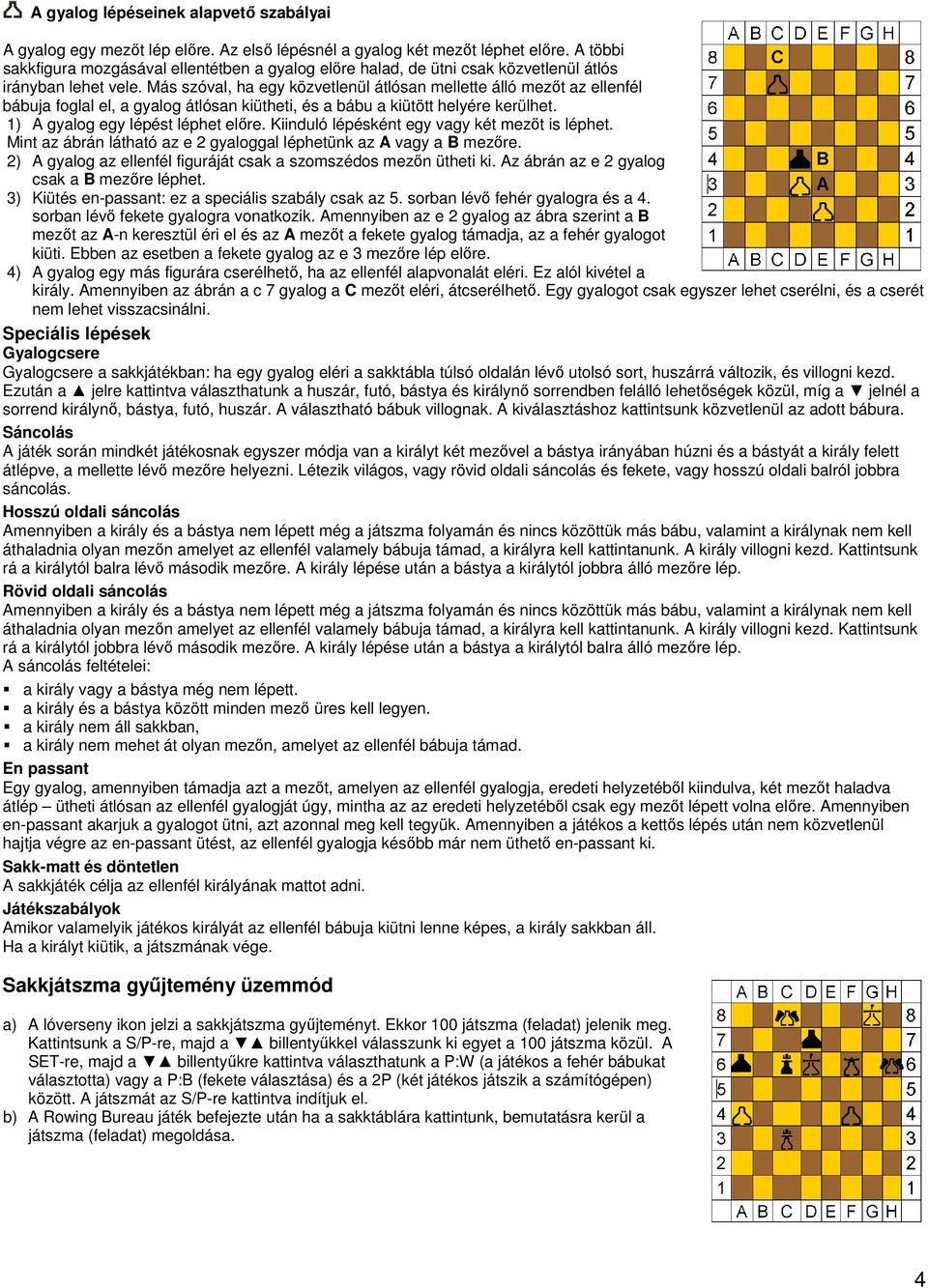 Érintőképernyős sakkkomputer, GM-104 Megrend. szám: - PDF Ingyenes letöltés