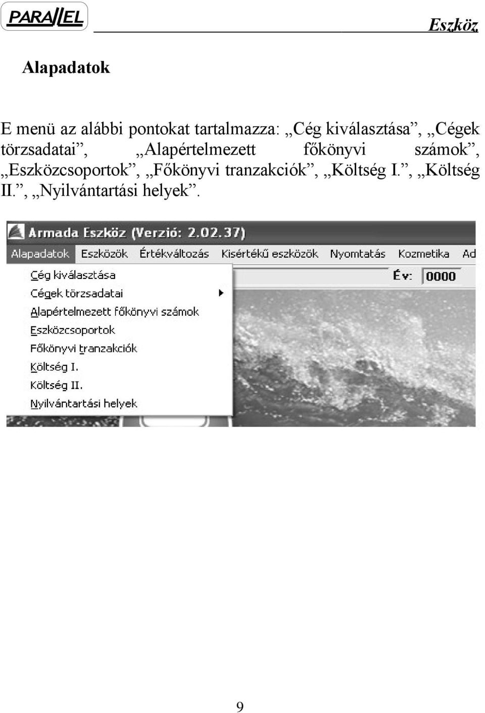 Alapértelmezett főkönyvi számok, csoportok,