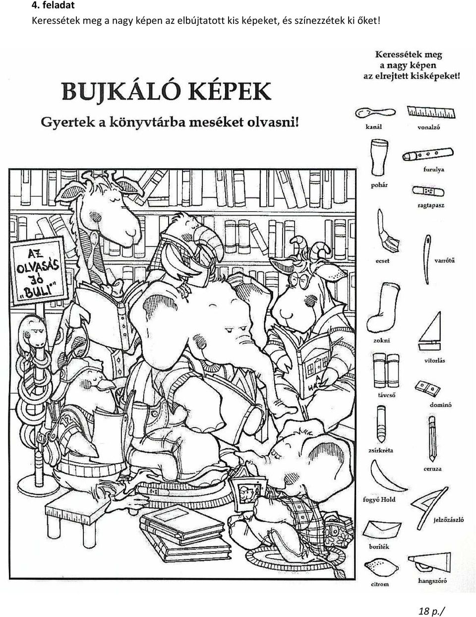 elbújtatott kis képeket,