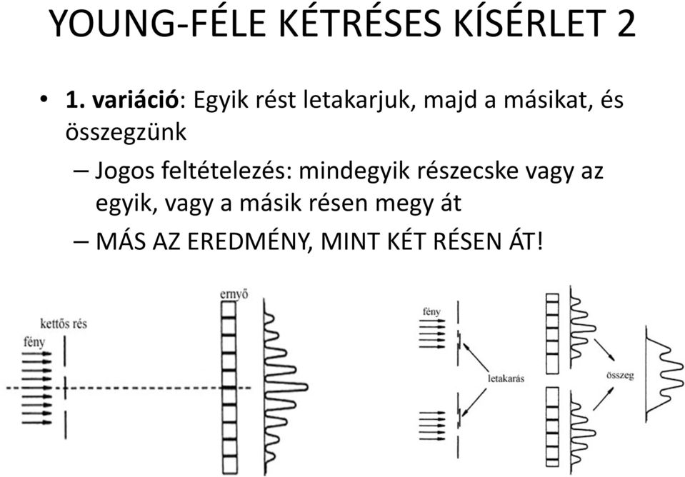 összegzünk Jogos feltételezés: mindegyik részecske