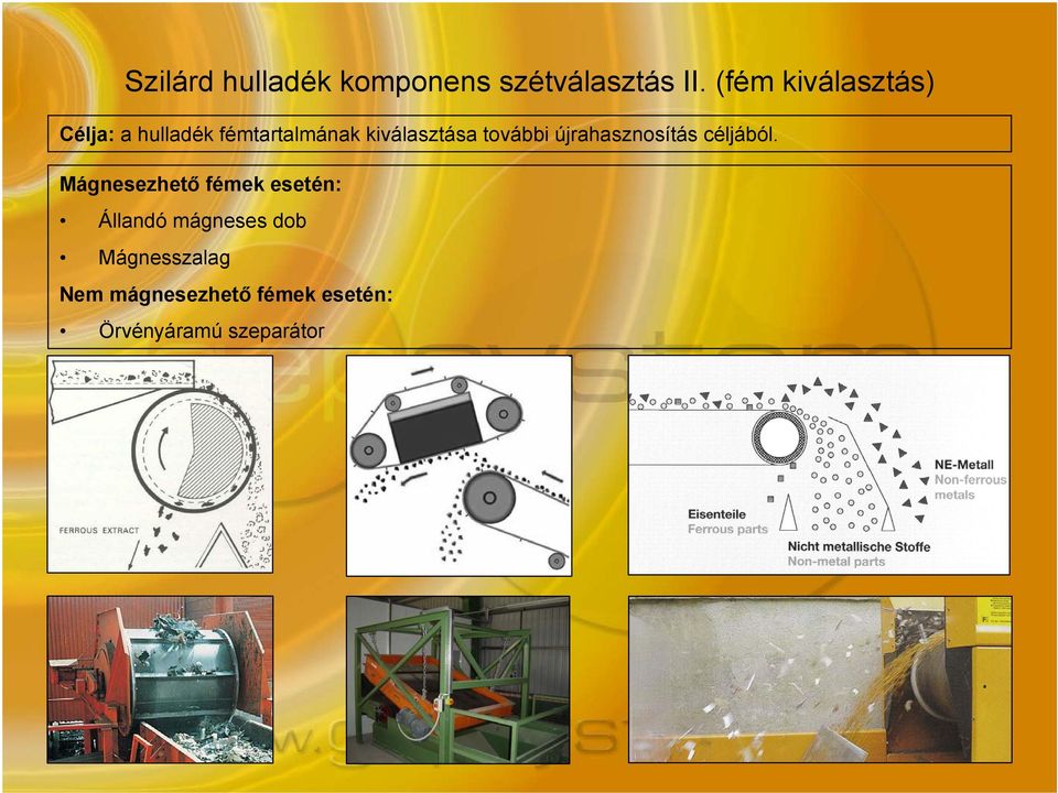 további újrahasznosítás céljából.