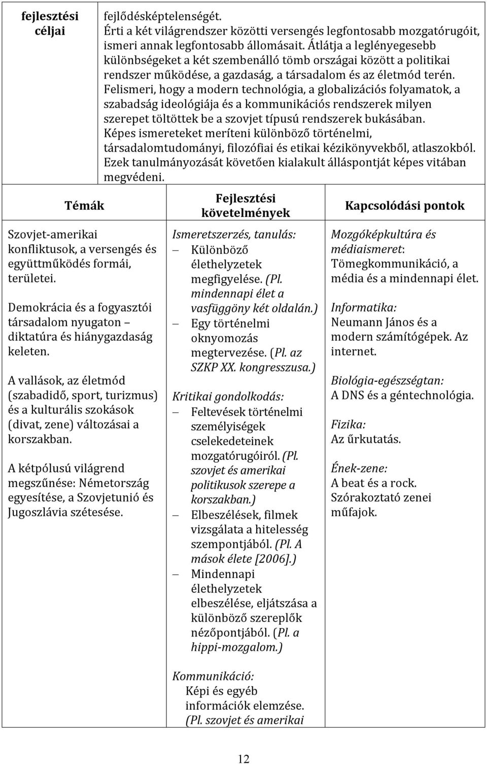 A kétpólusú világrend megszűnése: Németország egyesítése, a Szovjetunió és Jugoszlávia szétesése. fejlődésképtelenségét.