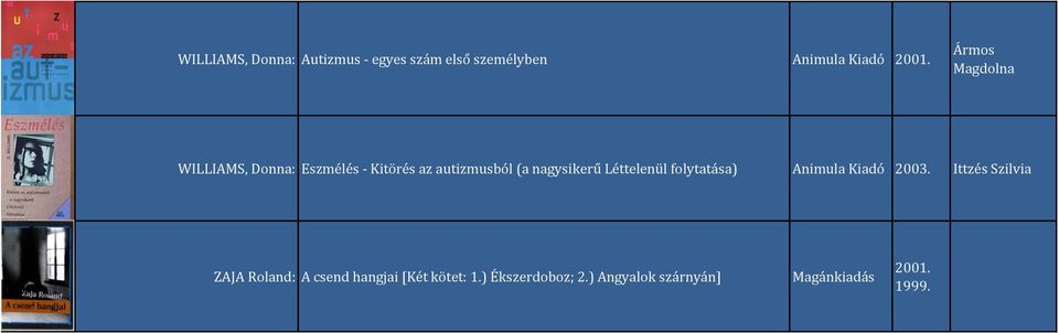 nagysikerű Léttelenül folytatása Animula Kiadó 2003.