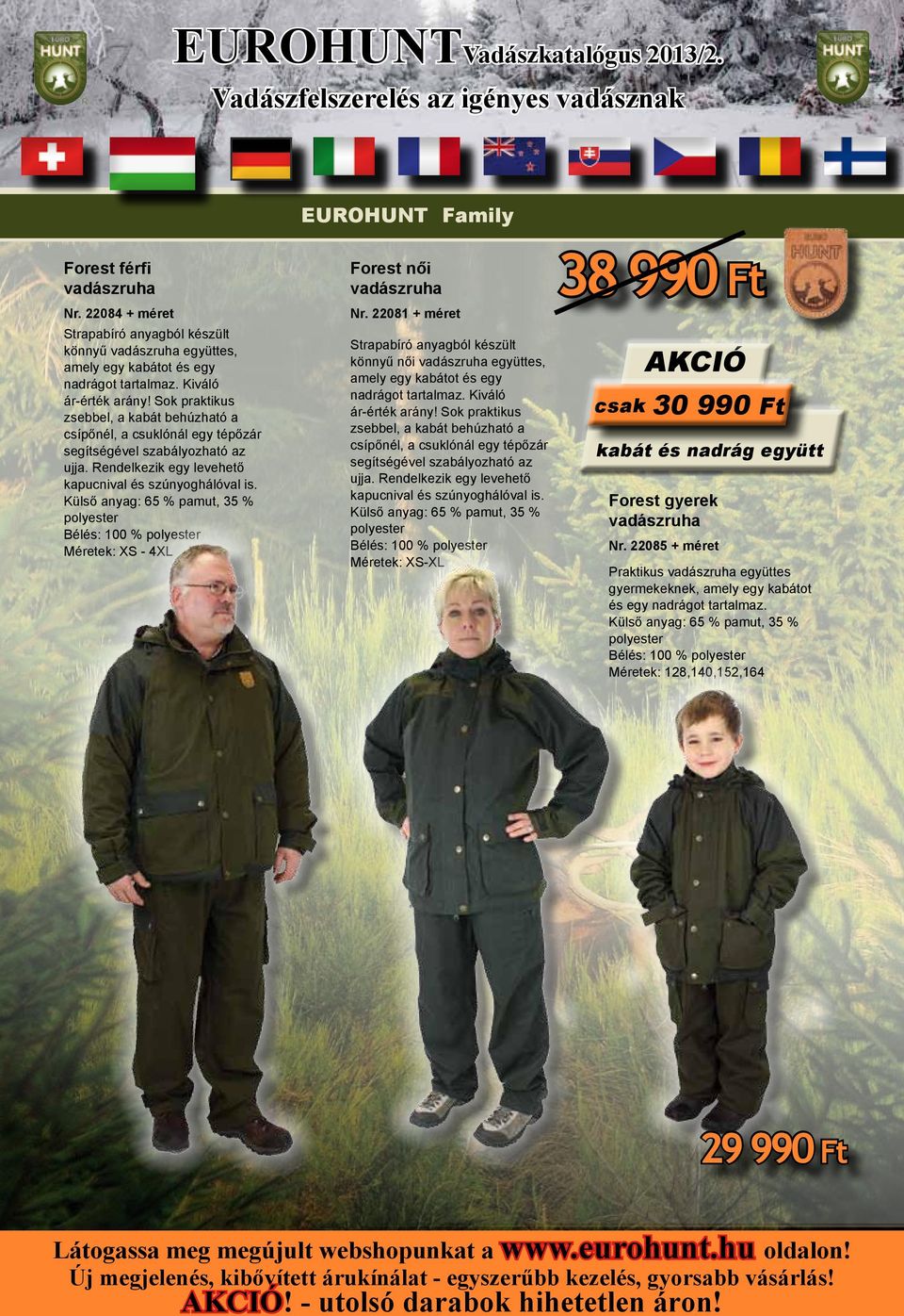 Vadászfelszerelés az igényes vadásznak. EUROHUNT Family. Forest női  vadászruha. Nr méret - PDF Free Download
