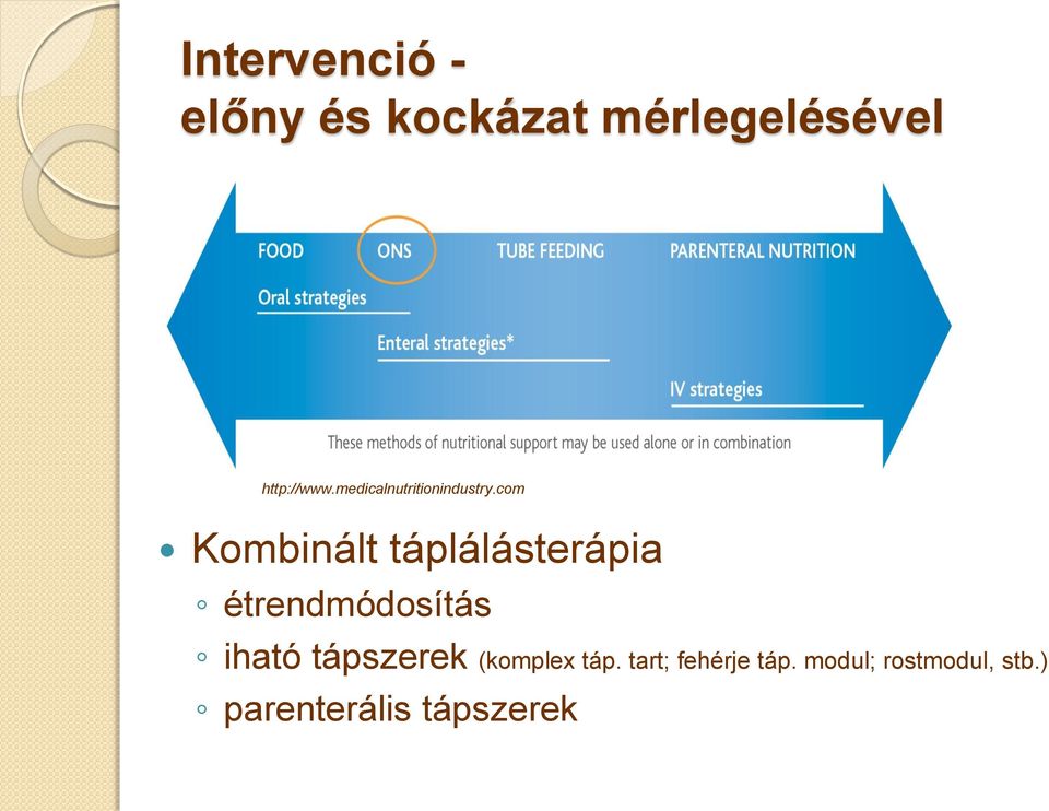 com Kombinált táplálásterápia étrendmódosítás iható