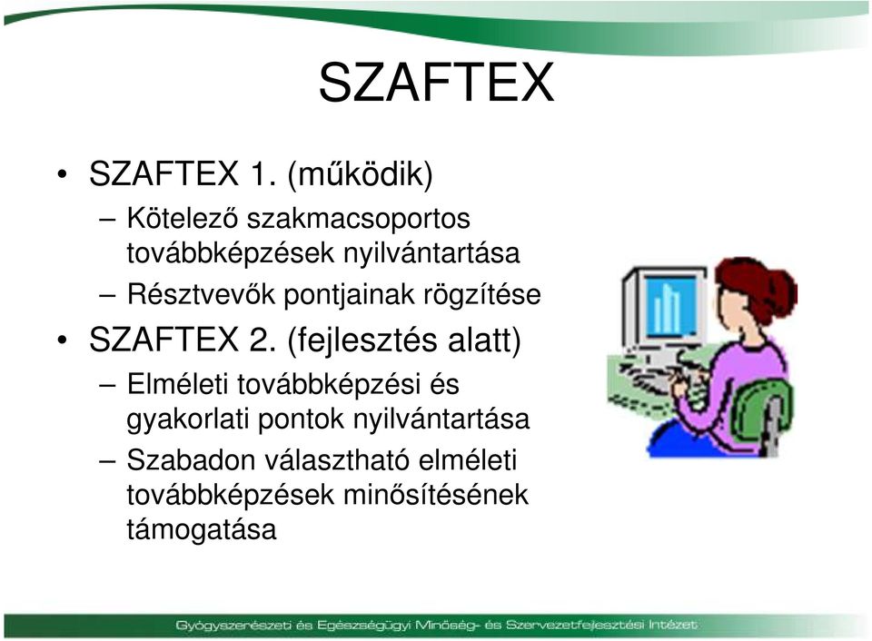 Résztvevők pontjainak rögzítése SZAFTEX 2.