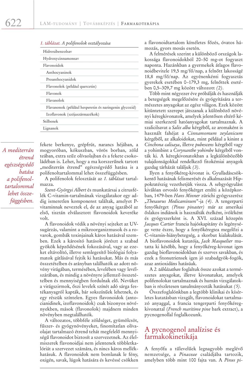 naringenin glycozid) Izoflavonok (szójaszármazékok) Stilbenek Lignanok fekete berkenye, grépfrút, narancs héjában, a mogyoróban, kókuszban, vörös borban, zöld teában, extra szûz olívaolajban és a