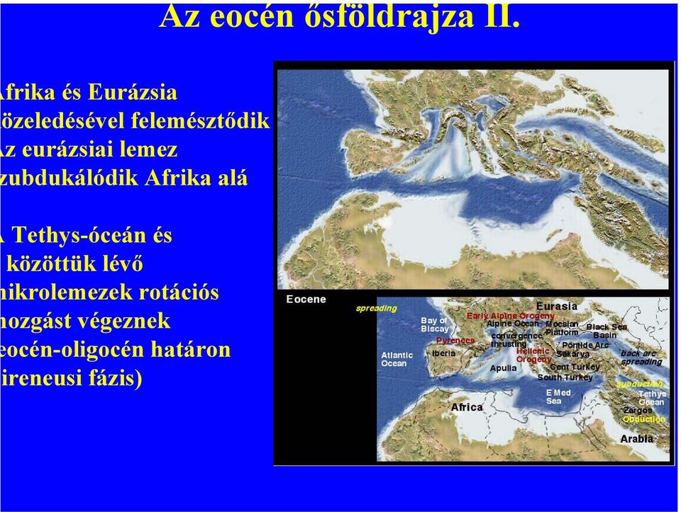 eurázsiai lemez ubdukálódik Afrika alá Tethys-óceán