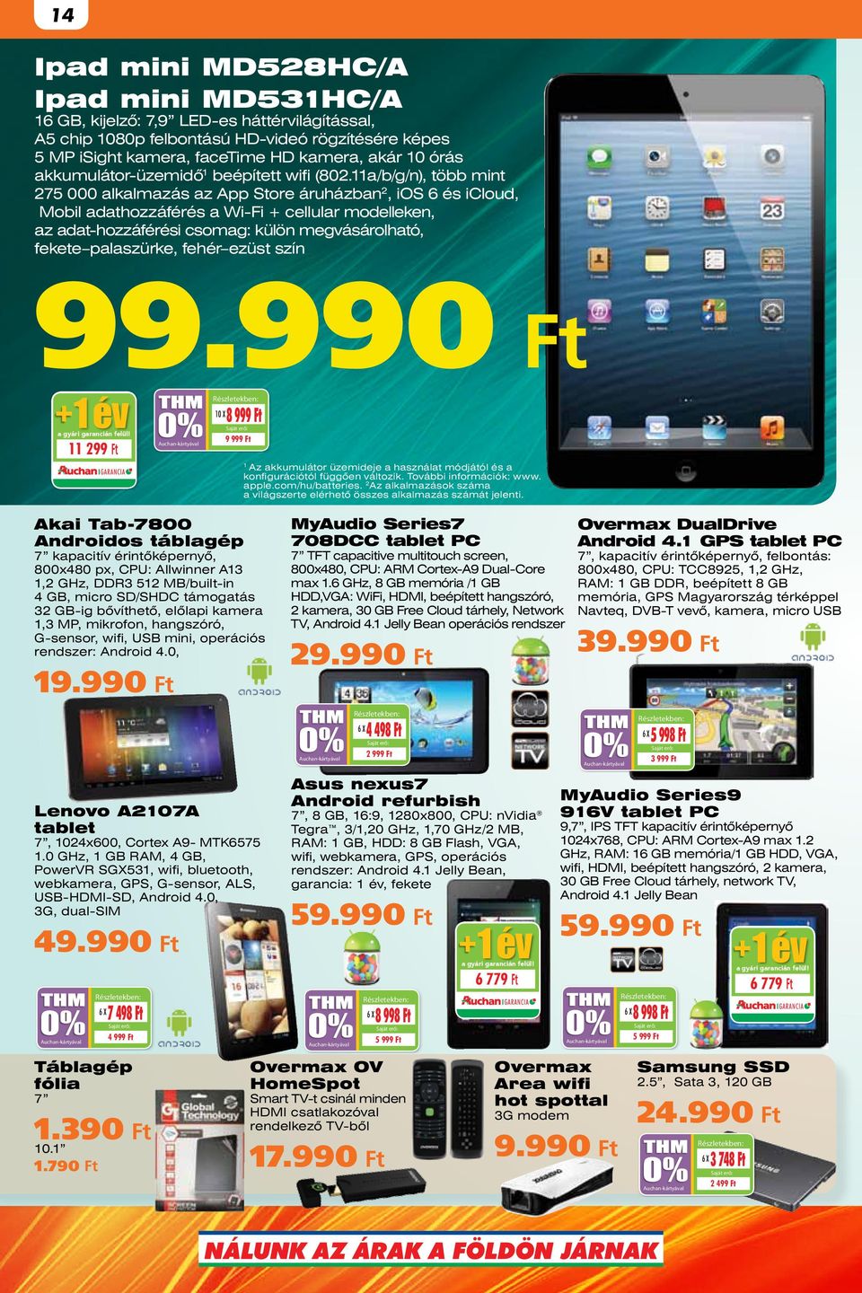 11a/b/g/n), több mint 275 000 alkalmazás az App Store áruházban2, ios 6 és icloud, Mobil adathozzáférés a Wi-Fi cellular modelleken, az adat-hozzáférési csomag: külön megvásárolható, fekete