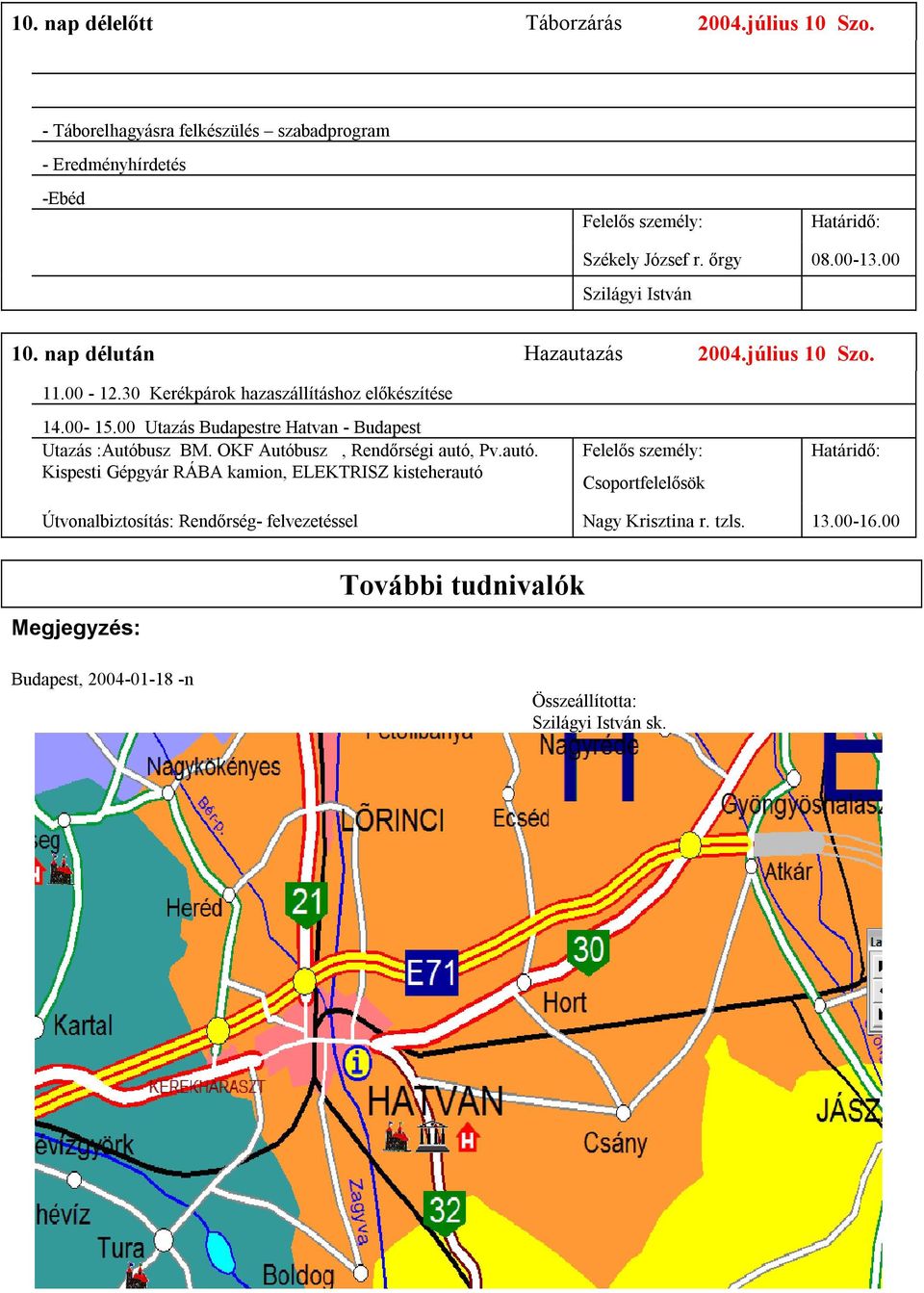 00 Utazás Budapestre Hatvan - Budapest Utazás :Autóbusz BM. OKF Autóbusz, Rendőrségi autó,