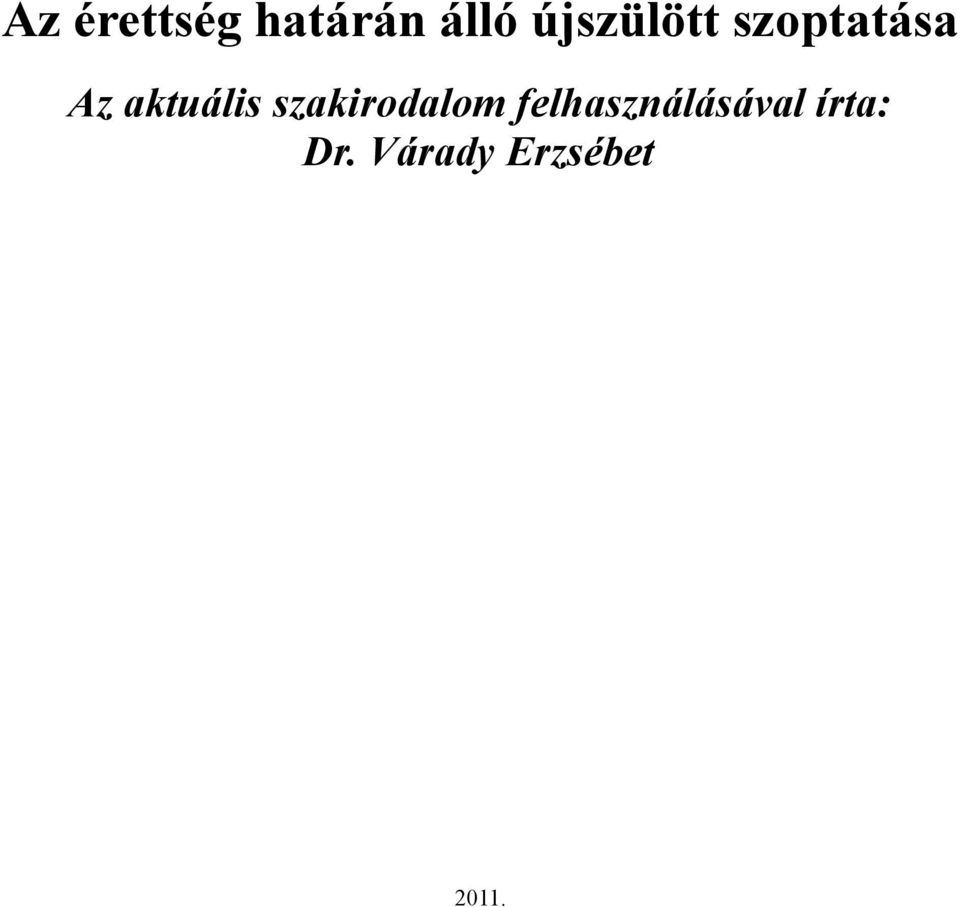 aktuális szakirodalom