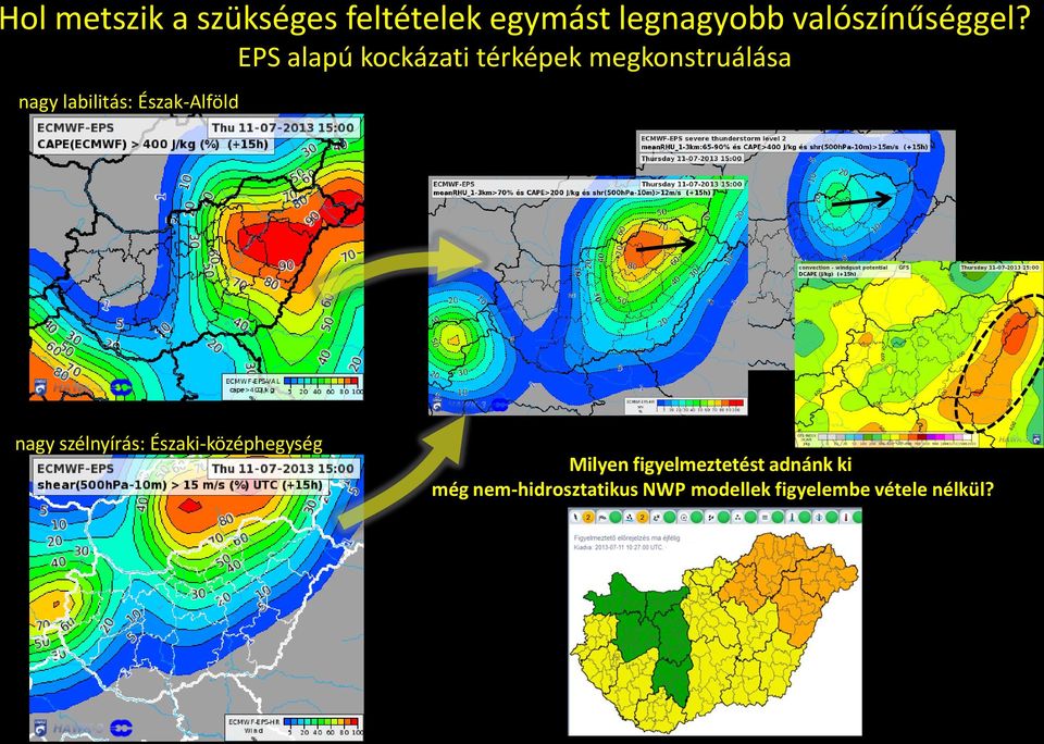 EPS alapú kockázati térképek megkonstruálása nagy labilitás: