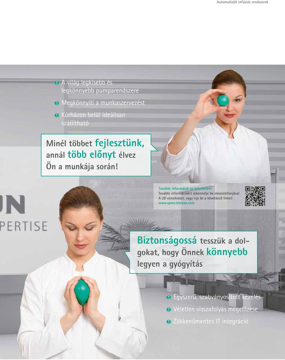További információ az interneten: További információért szkennelje be okostelefonjával A 2D vonalkódot, vagy írja be a következő