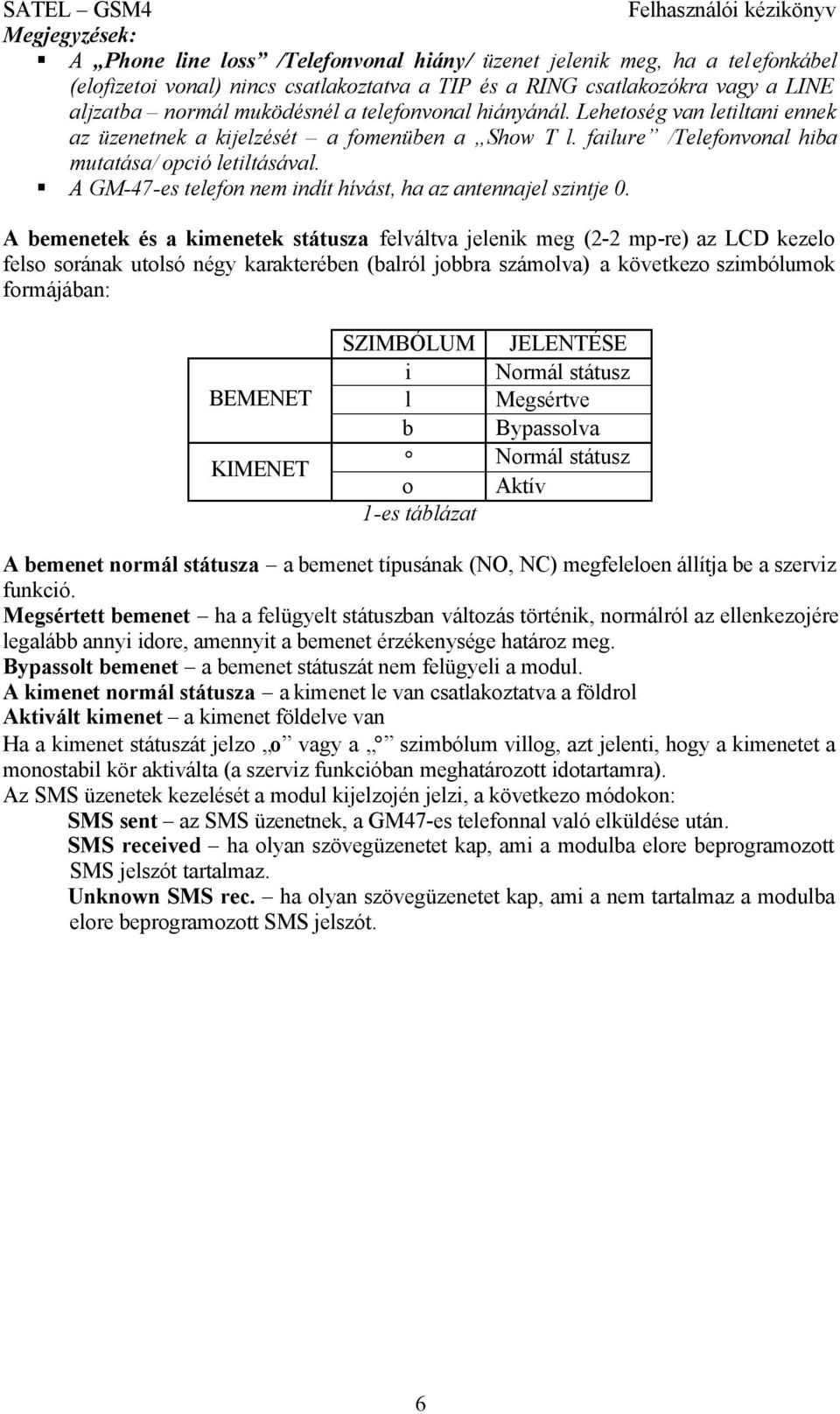 A GM-47-es telefon nem indít hívást, ha az antennajel szintje 0.