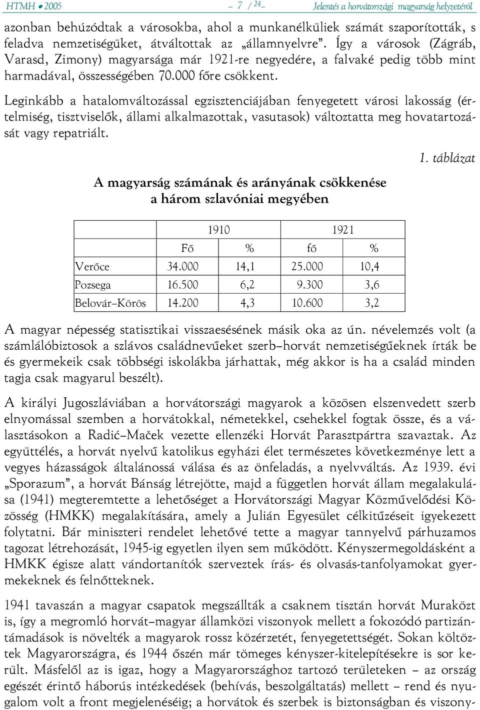 Leginkább a hatalomváltozással egzisztenciájában fenyegetett városi lakosság (értelmiség, tisztviselők, állami alkalmazottak, vasutasok) változtatta meg hovatartozását vagy repatriált.