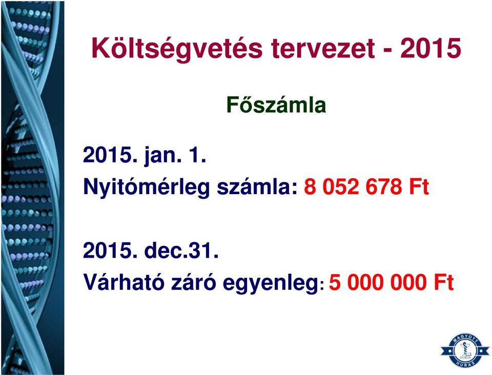 Nyitómérleg számla: 8 052 678 Ft