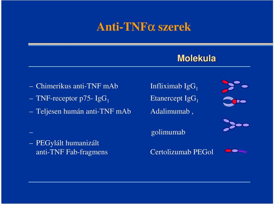 IgG 1 Teljesen humán anti-tnf mab Adalimumab,