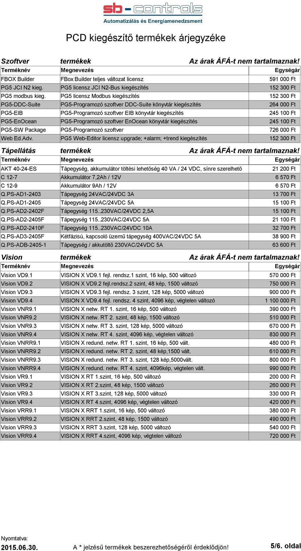 PG5-EnOcean PG5-Programozó szoftver EnOcean könyvtár kiegészítés 245 100 Ft PG5-SW Package PG5-Programozó szoftver 726 000 Ft Web Ed.Adv.