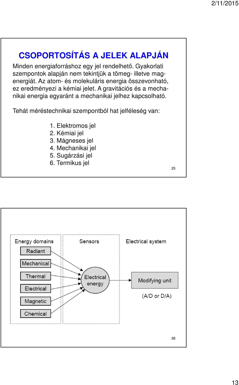 Az atom- és molekuláris energia összevonható, ez eredményezi a kémiai jelet.