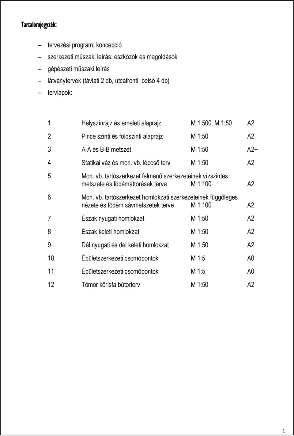 lépcső terv M 1:50 A2 5 Mon. vb.