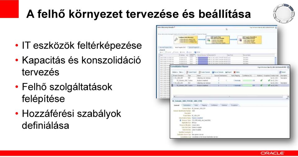 konszolidáció tervezés Felhő