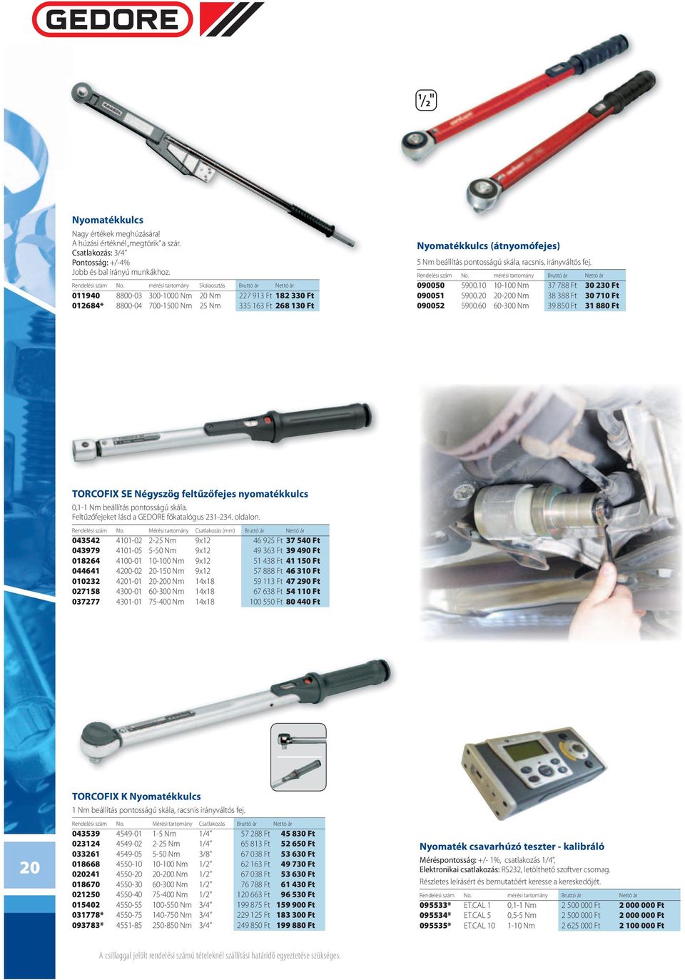 beállítás pontosságú skála, racsnis, irányváltós fej. Rendelési szám No. mérési tartomány Bruttó ár Nettó ár 090050 5900.10 10-100 Nm 37 788 Ft 30 230 Ft 090051 5900.