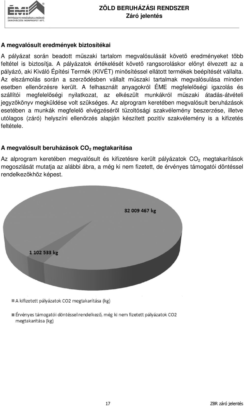 Az elszámolás során a szerződésben vállalt műszaki tartalmak megvalósulása minden esetben ellenőrzésre került.