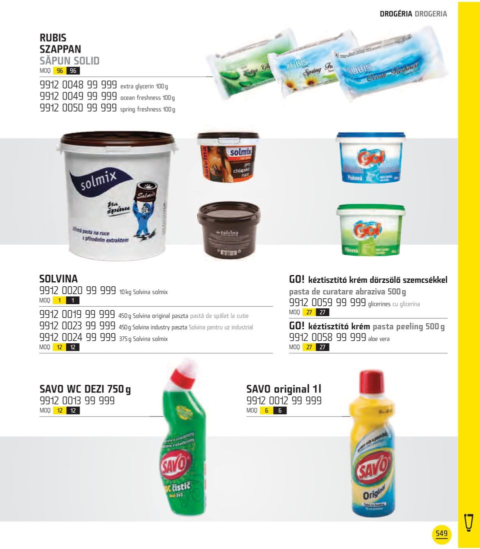Solvina pentru uz industrial 9912 0024 99 999 375 g Solvina solmix 12 12 GO!