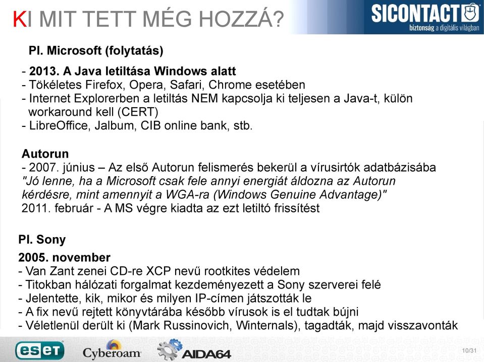 Jalbum, CIB online bank, stb. Autorun - 2007.