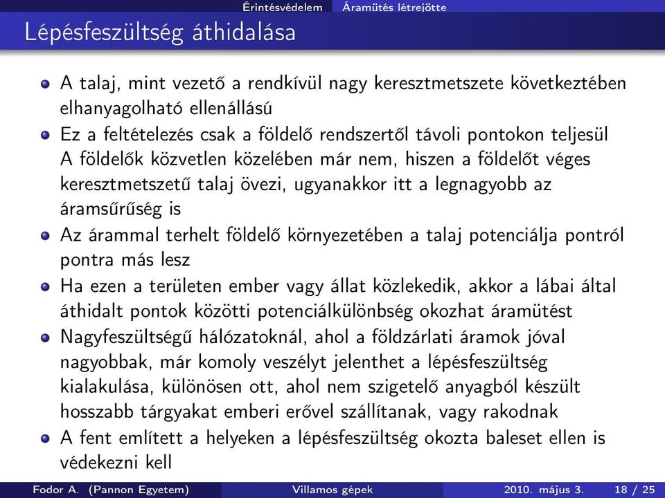 Villamos gépek. Érintésvédelem. Fodor Attila - PDF Free Download