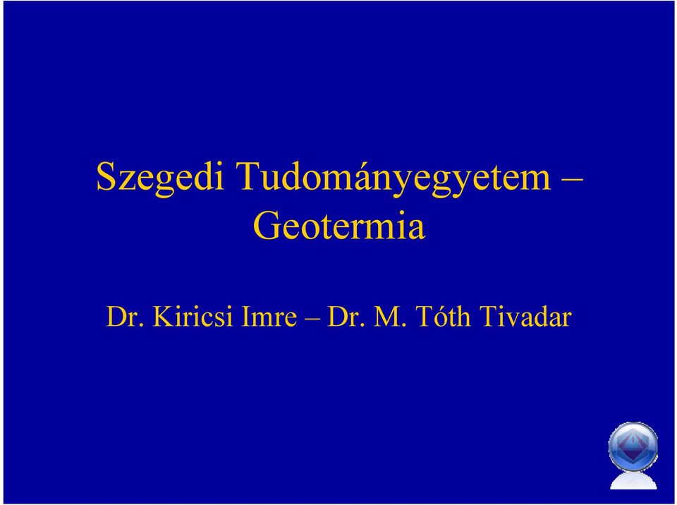 Geotermia Dr.