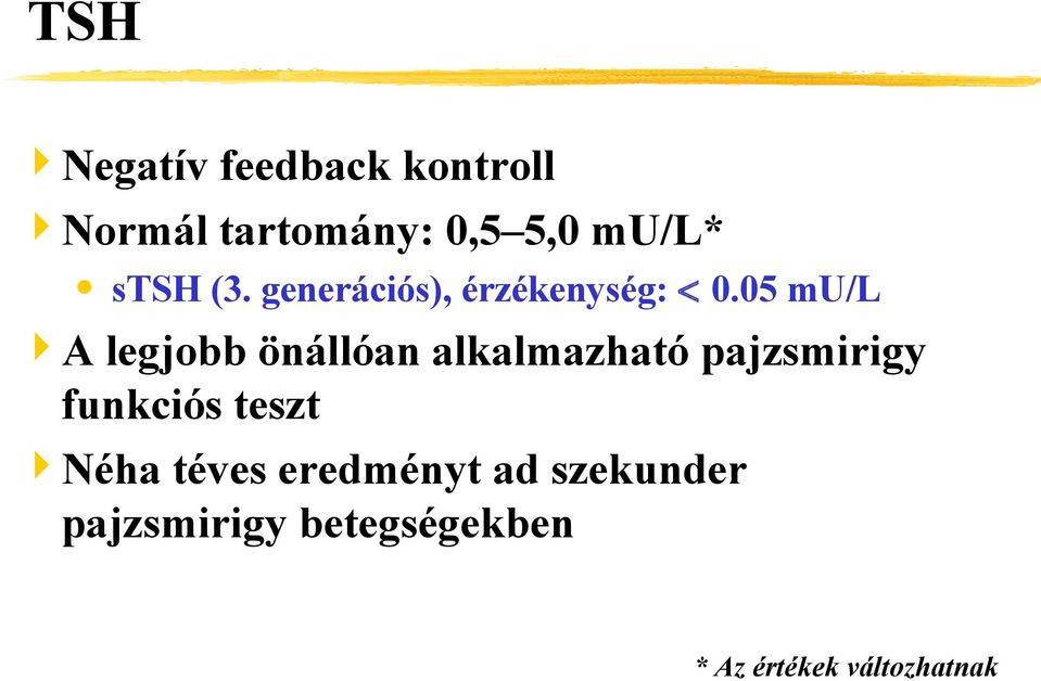 05 mu/l A legjobb önállóan alkalmazható pajzsmirigy funkciós