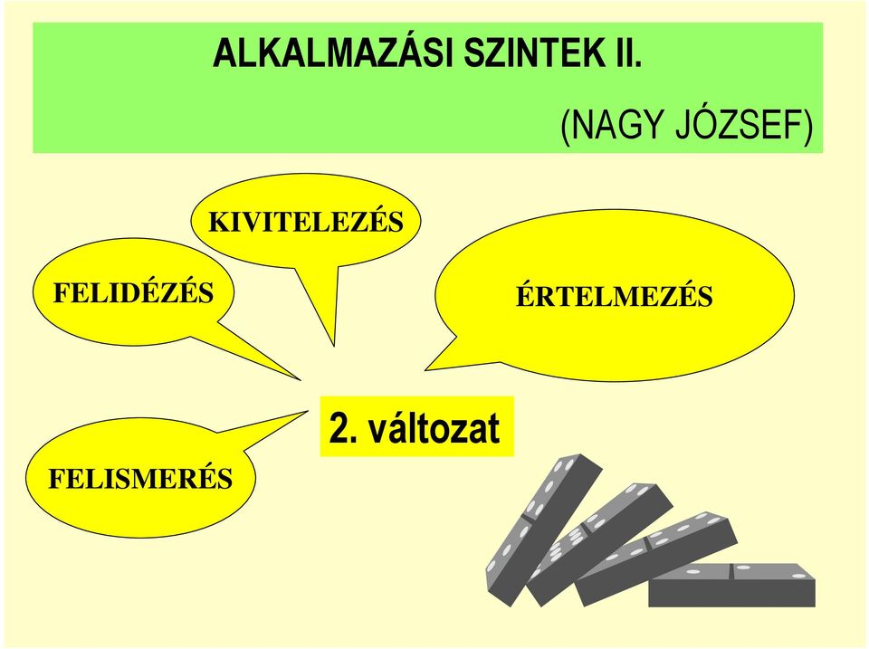 KIVITELEZÉS FELIDÉZÉS