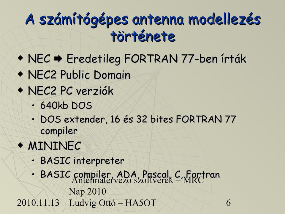 640kb DOS DOS extender, 16 és 32 bites FORTRAN 77 compiler
