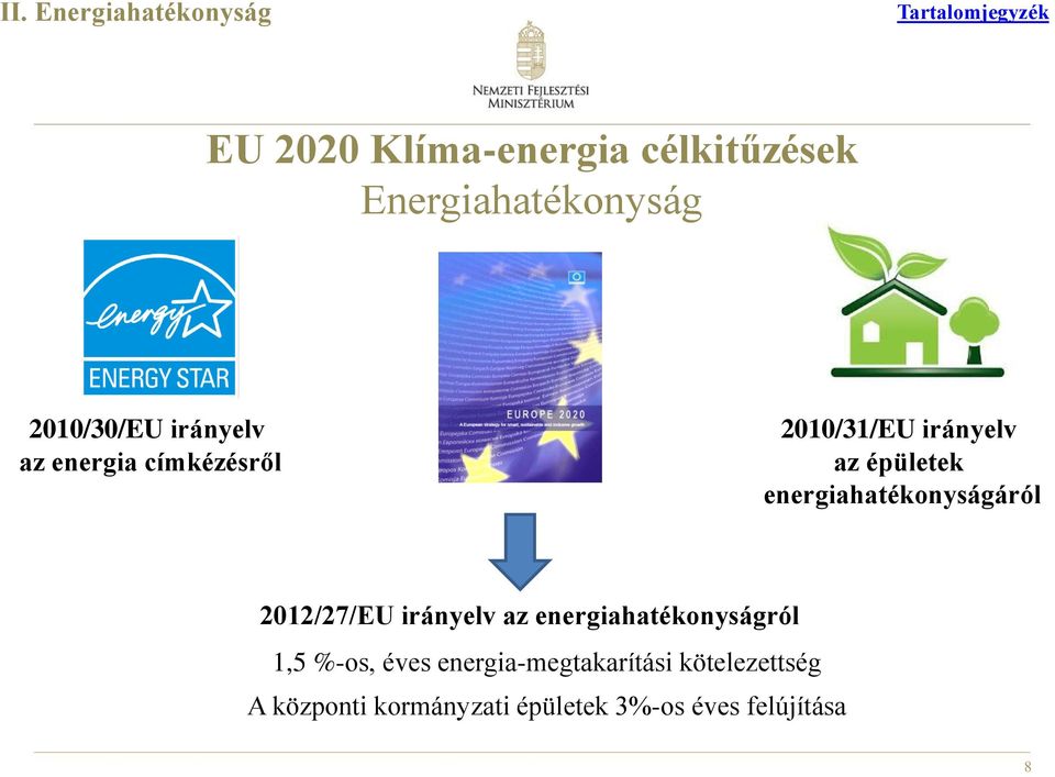 energiahatékonyságáról 2012/27/EU irányelv az energiahatékonyságról 1,5 %-os,