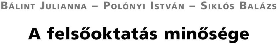 SIKLÓS BALÁZS A