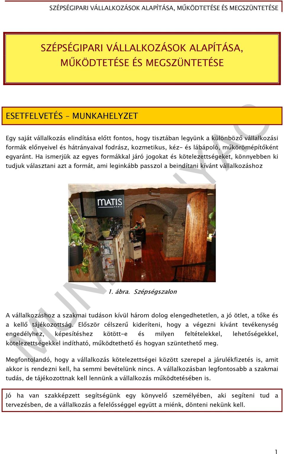 Ha ismerjük az egyes formákkal járó jogokat és kötelezettségeket, könnyebben ki tudjuk választani azt a formát, ami leginkább passzol a beindítani kívánt vállalkozáshoz 1. ábra.