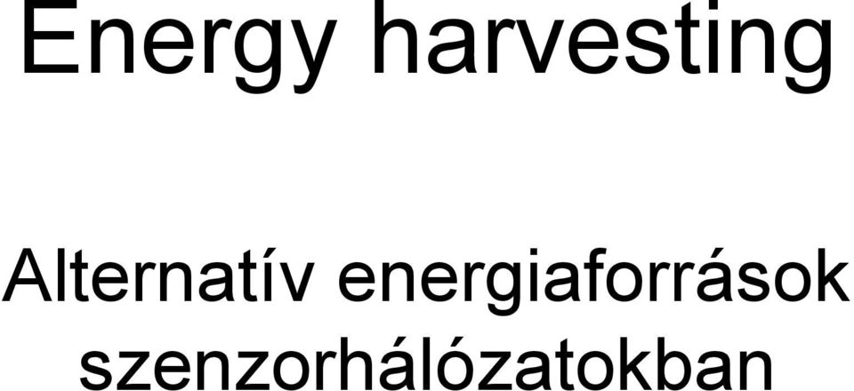 Alternatív