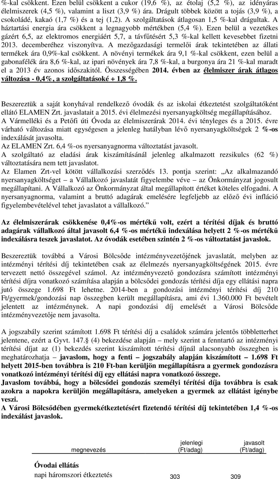 Ezen belül a vezetékes gázért 6,5, az elektromos energiáért 5,7, a távfűtésért 5,3 %-kal kellett kevesebbet fizetni 2013. decemberéhez viszonyítva.