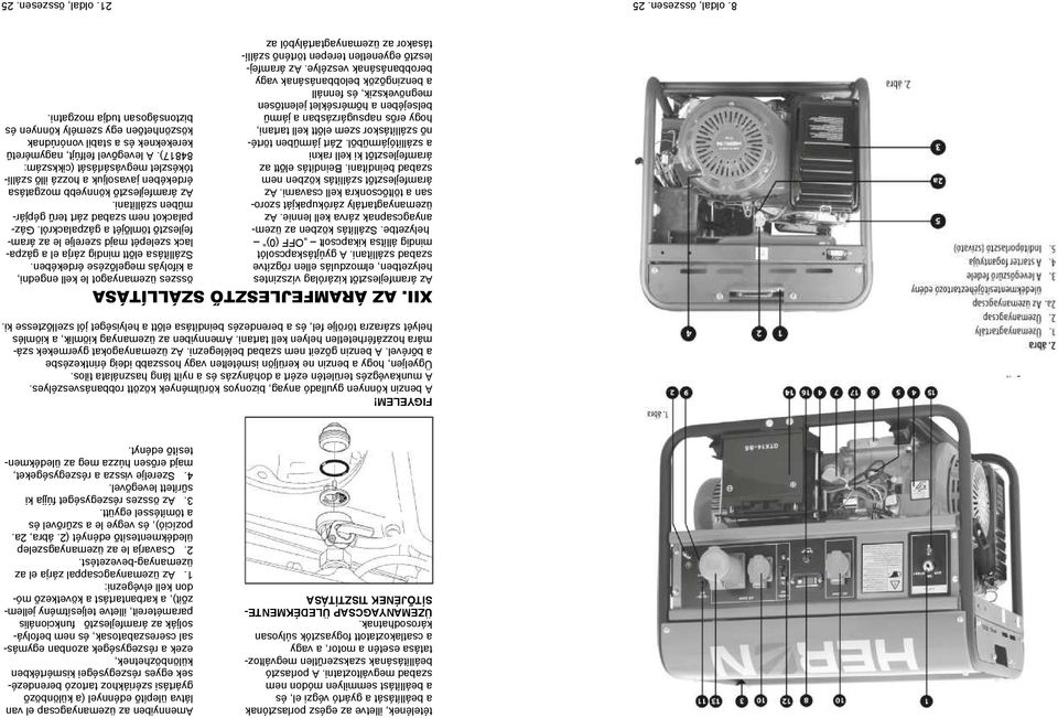 2. oldal, összesen. 25. Szerelési nyilatkozat XV. Garanciavállalás XIV. A  hulladék megsemmisítése PDF Ingyenes letöltés